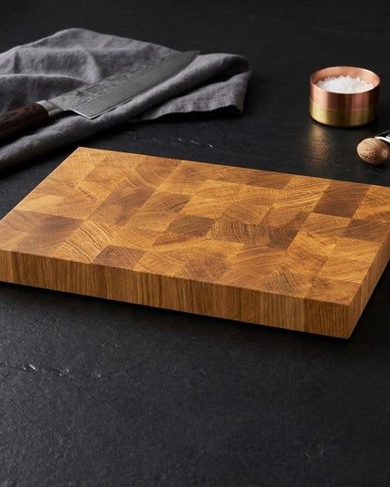 NXT Board Skærebræt Eg "S" Endetræ, 38 x 25,5 x 4,5 cm
