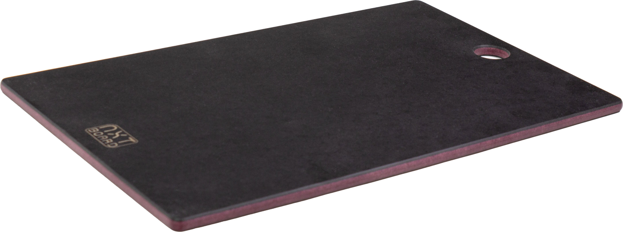 NXT Board Schneidebrett schwarz/pink ohne Saftrille – Seitenansicht
