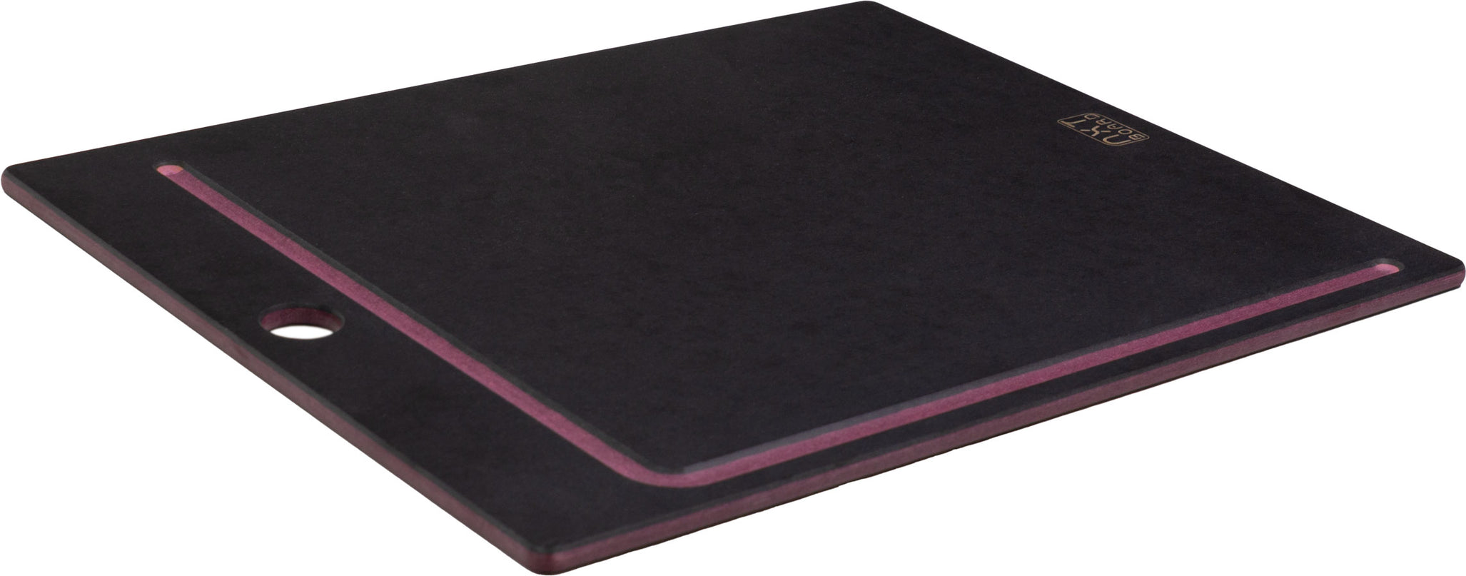 NXT Board Schneidebrett schwarz/pink mit Saftrille – Draufsicht