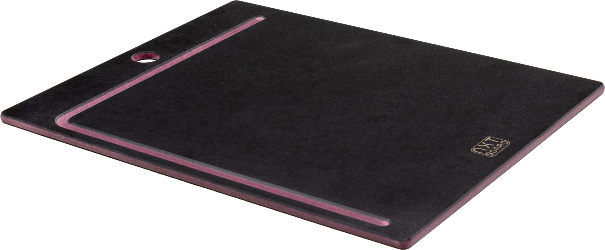 NXT Board Schneidebrett schwarz/pink mit Saftrille – Verwendung in der Küche