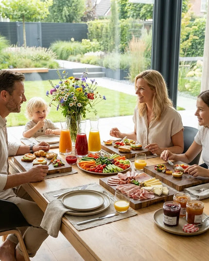 NXT Board Frühstücksbrettchen aus Eiche Stirnholz Handgefertigt