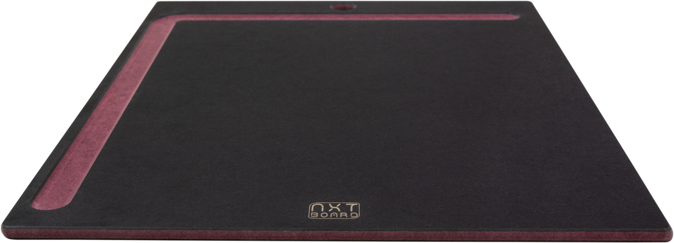 NXT Board Schneidebrett schwarz/pink mit Saftrille – Materialdetai