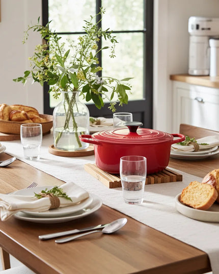 NXT Board Topfuntersetzer aus Eichenholz – Lifestyle-Aufnahme