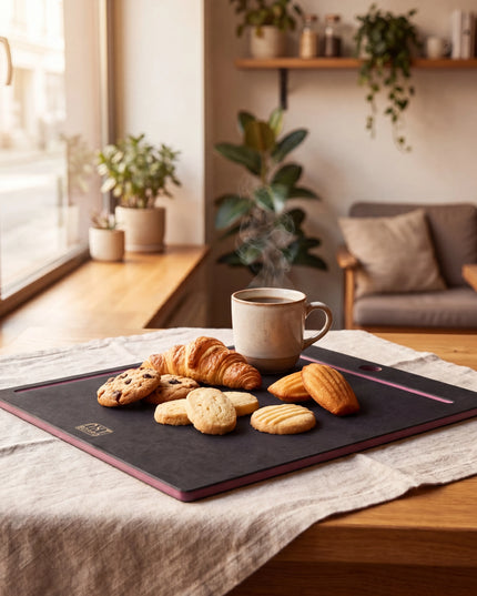 NXT Board Schneidebrett schwarz/pink ohne Saftrille – Produktübersicht