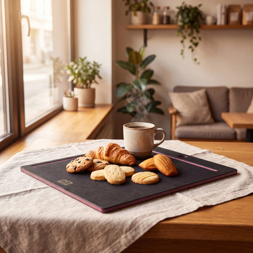 NXT Board Schneidebrett schwarz/pink ohne Saftrille – Produktübersicht